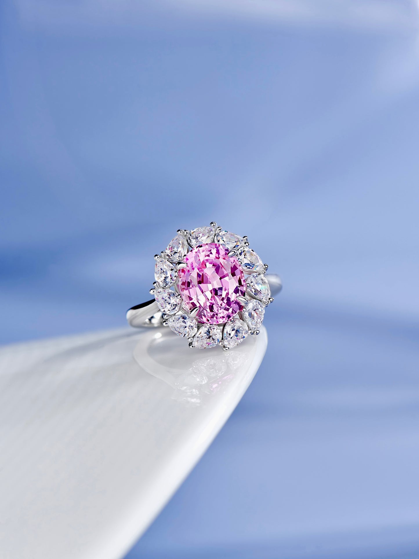Purple Surround Diamond Ring For Women Jewelry
