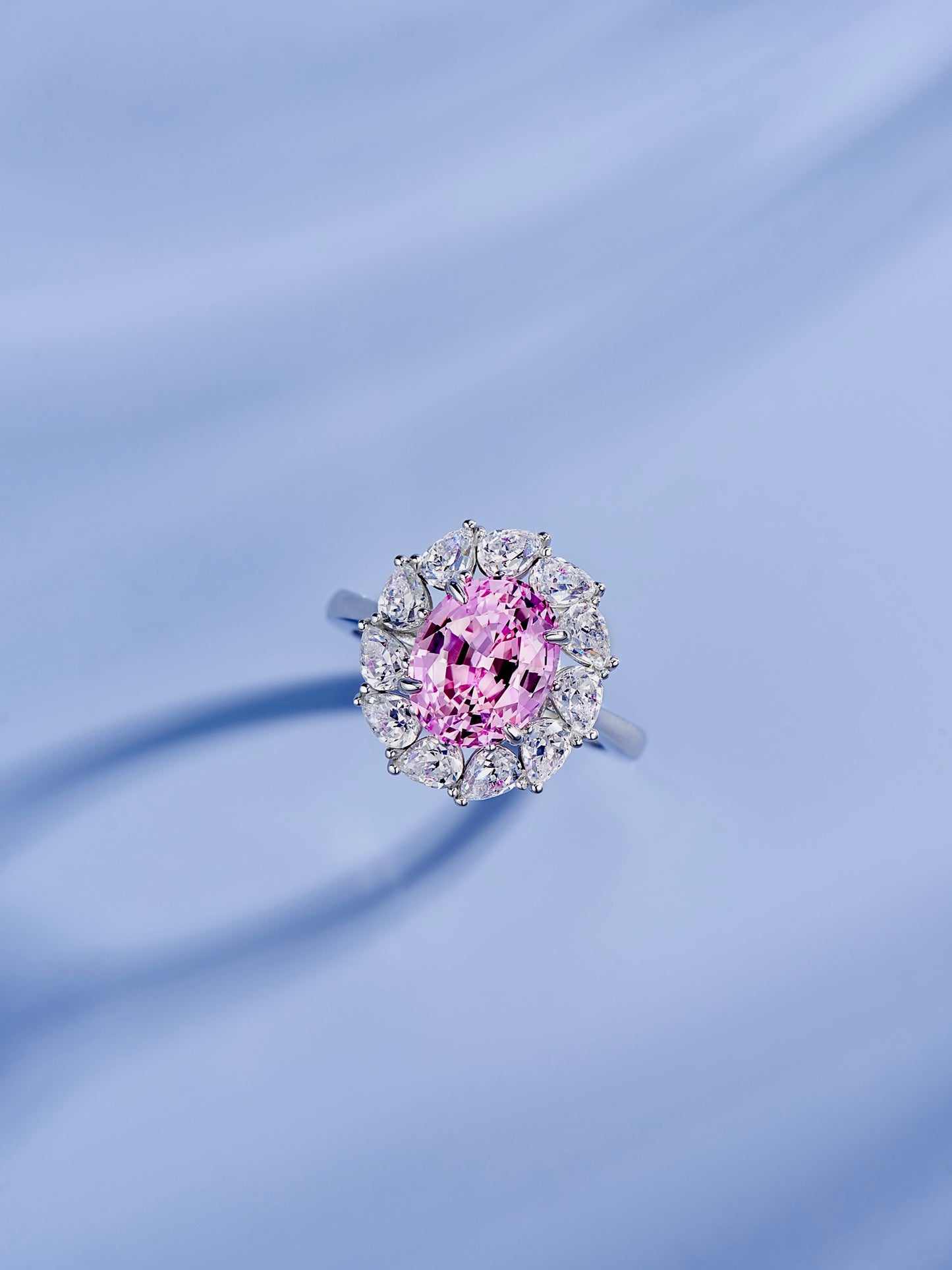 Purple Surround Diamond Ring For Women Jewelry