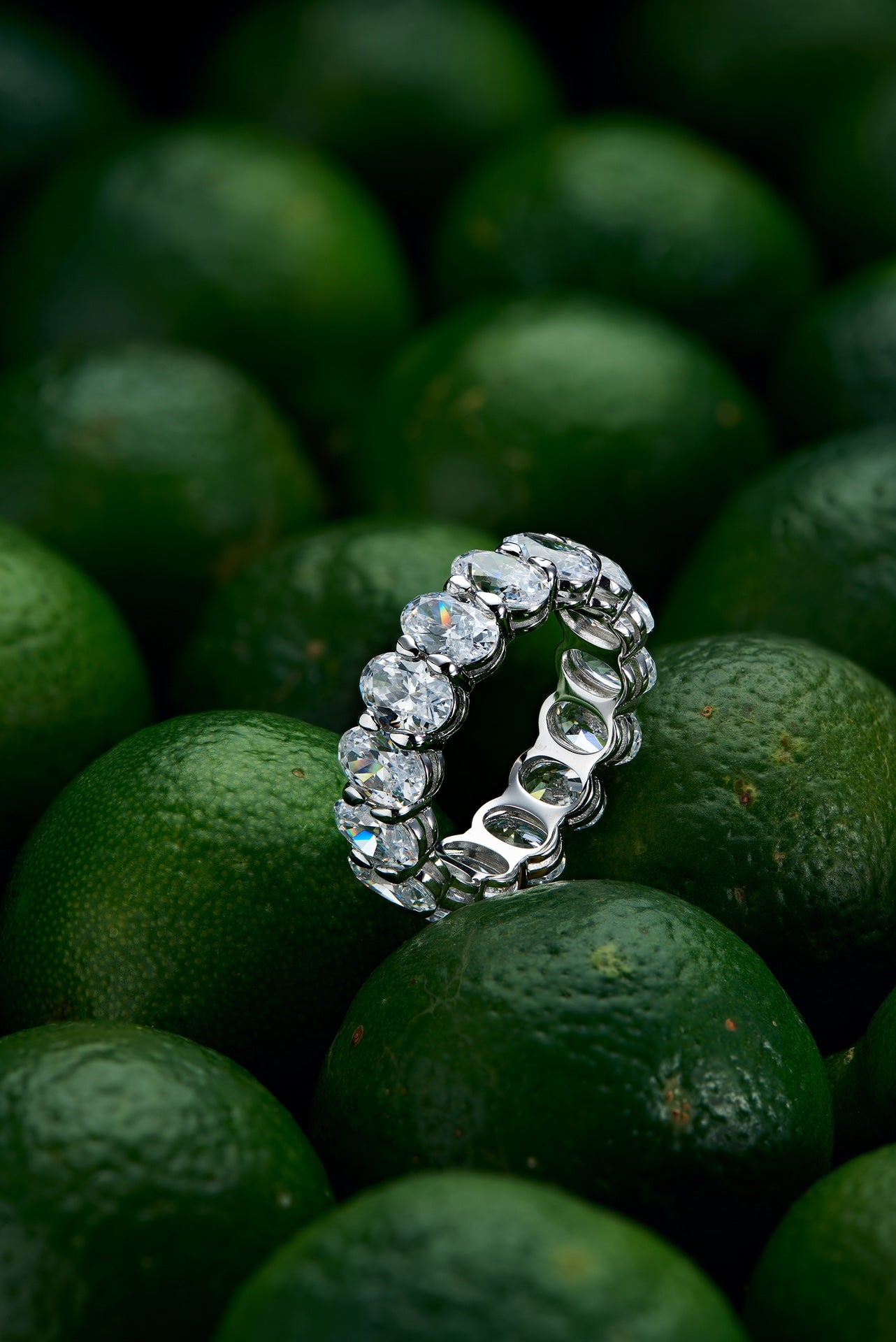 Egg-shaped Diamond Ring For Women Jewelry