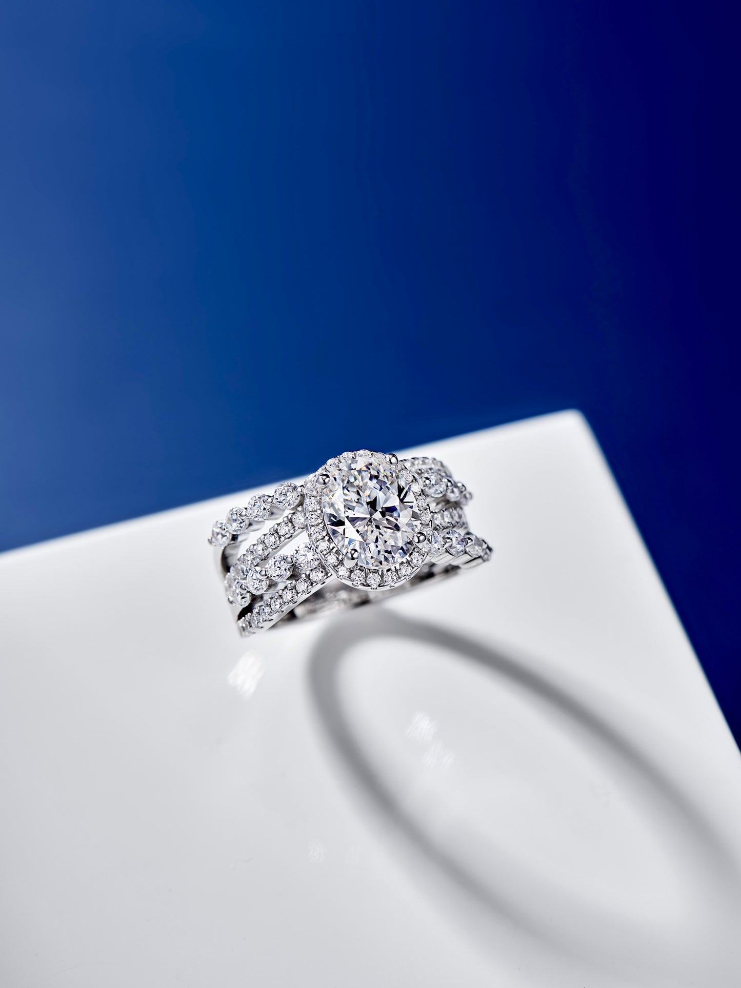Crossed Diamond Ring For Women Jewelry