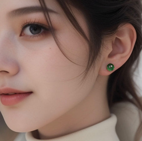 Chrysoprase Diamond Earrings For Women Jewelry