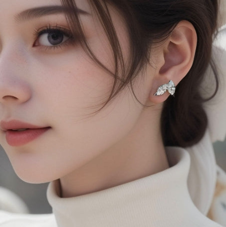 Futaba Diamond Stud Earrings For Women Jewelry