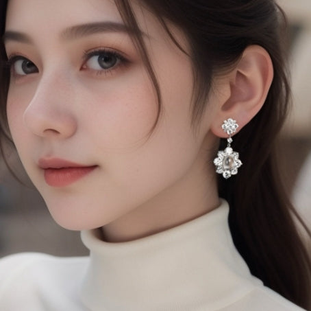 Jade Diamond Earrings For Women Jewelry