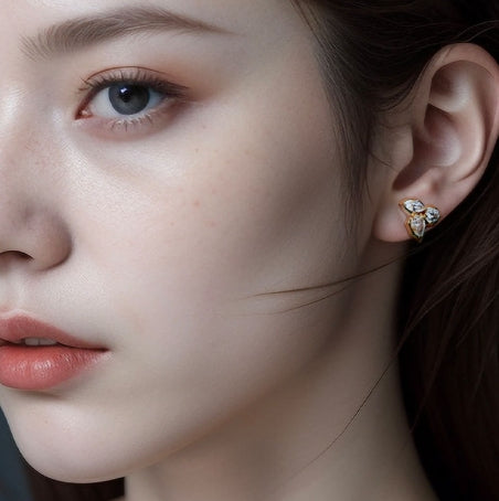 Leaf Diamond Earrings For Women Jewelry
