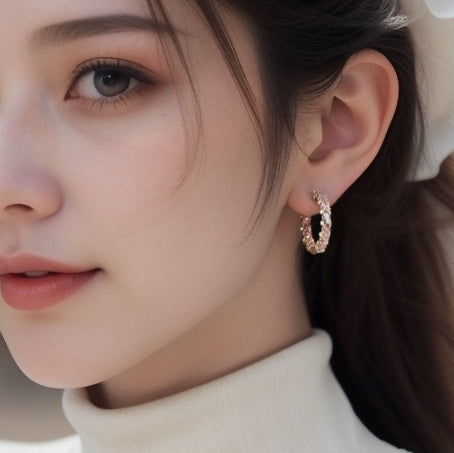 Rhinestone Earrings For Women Jewelry