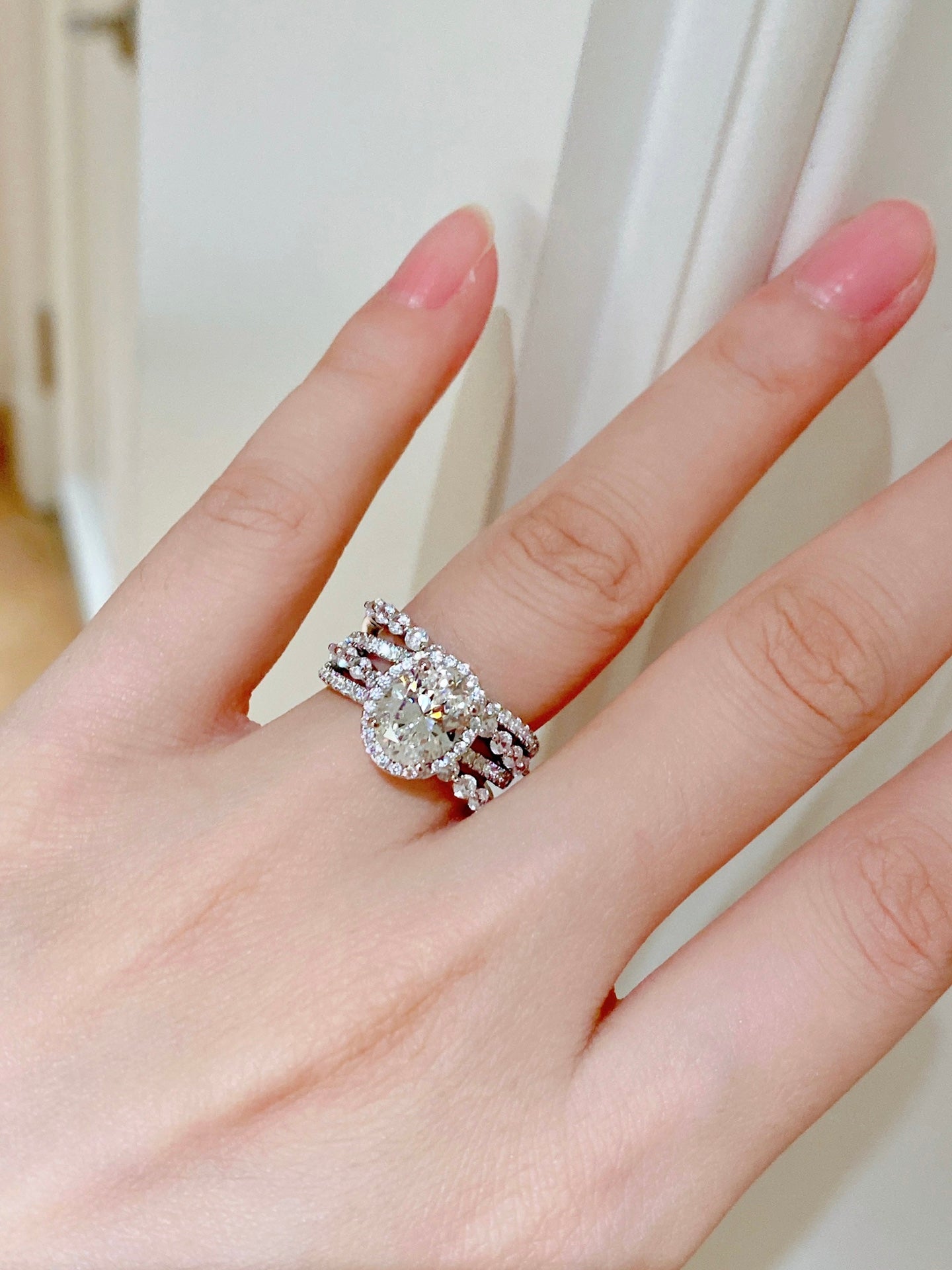 Crossed Diamond Ring For Women Jewelry