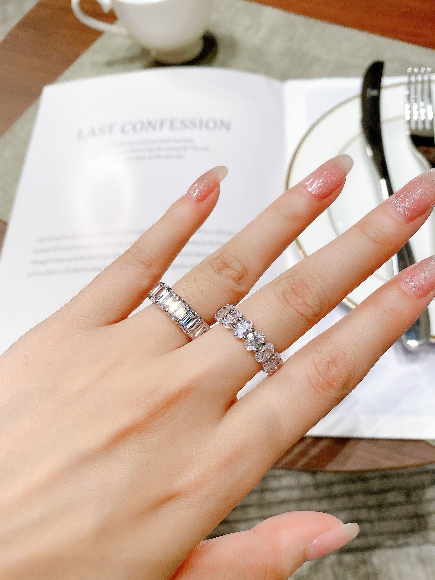 Egg-shaped Diamond Ring For Women Jewelry