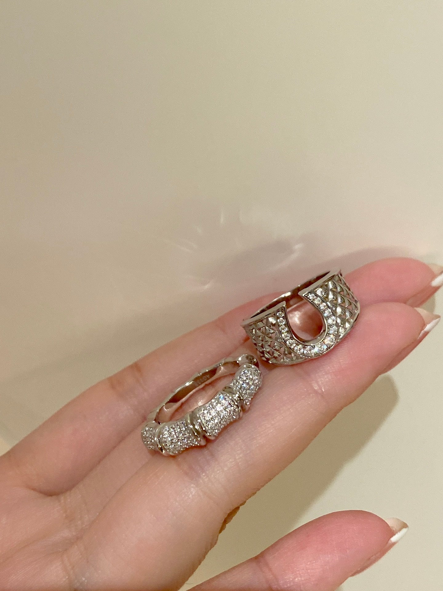 Hammered Skeleton Ring For Women Jewelry