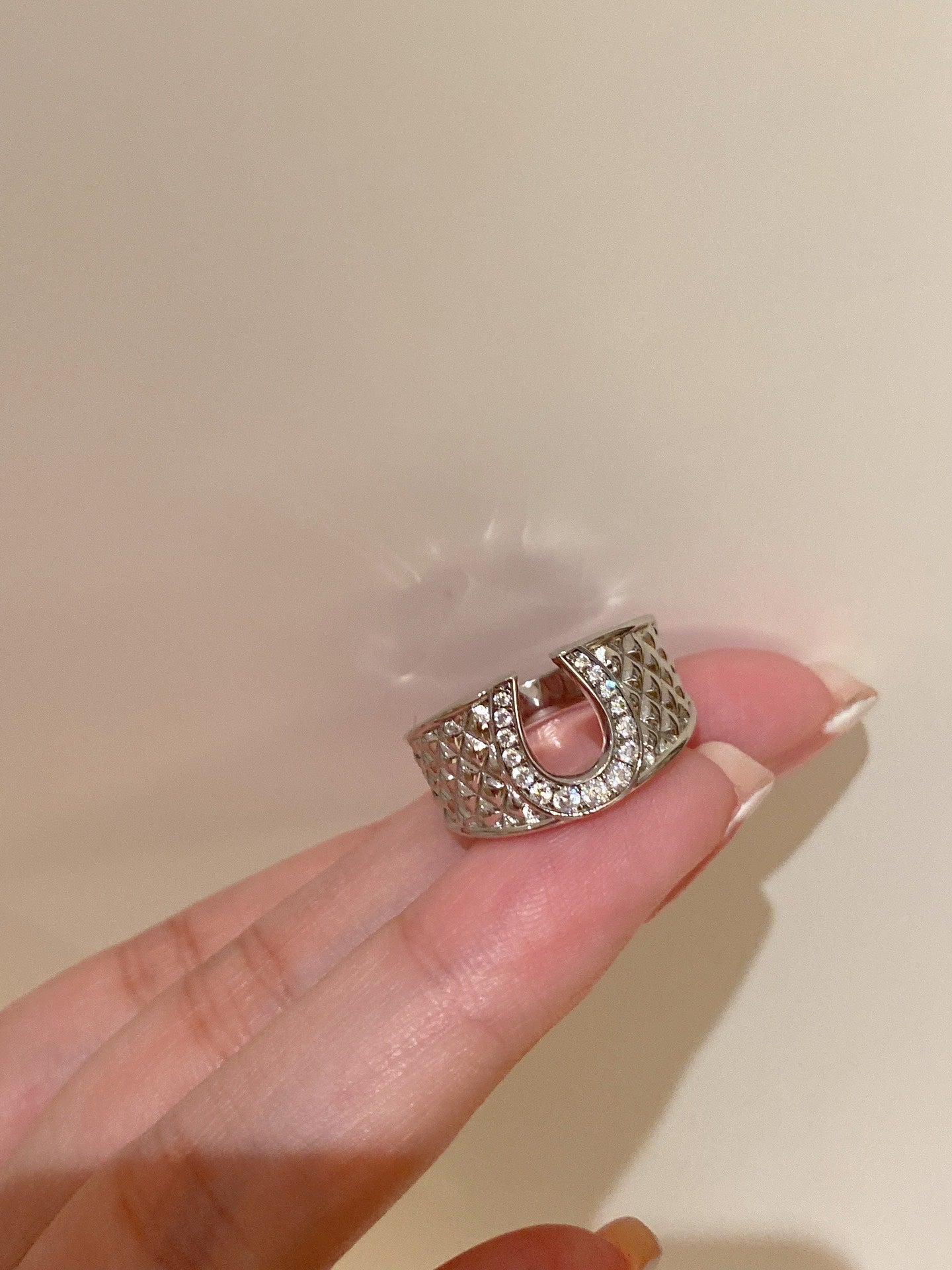 Hammered Skeleton Ring For Women Jewelry