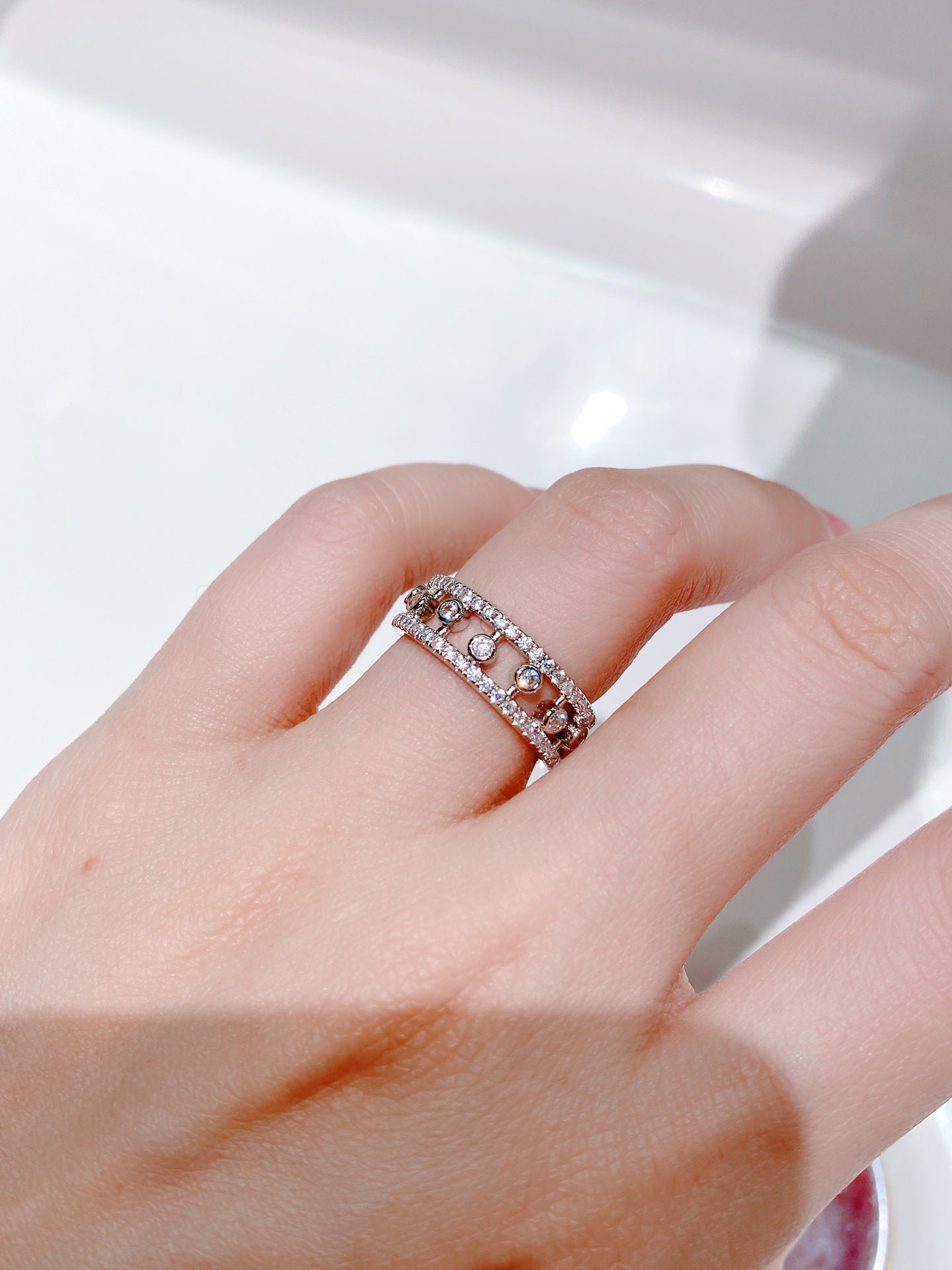 Skeletonized Dewdrop Ring For Women Jewelry
