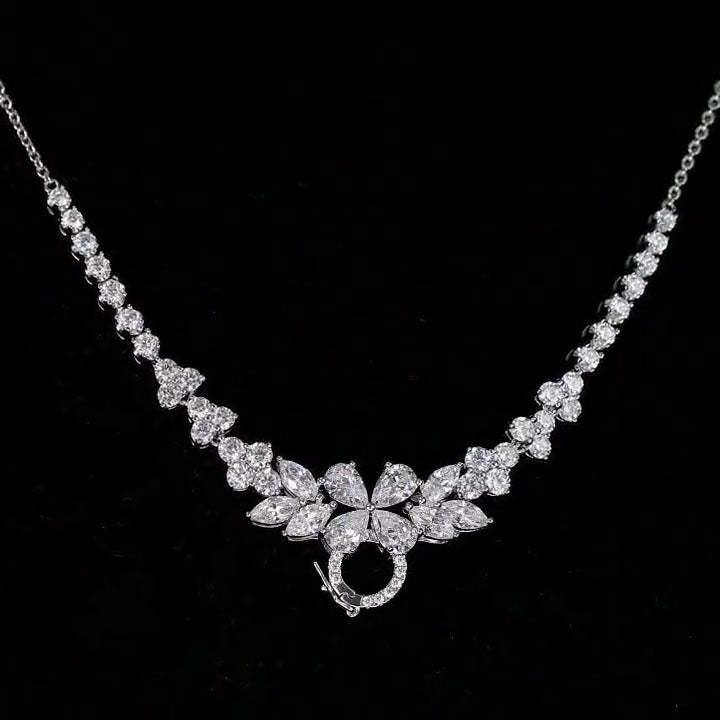 Flower Group Necklace For Women Jewelry
