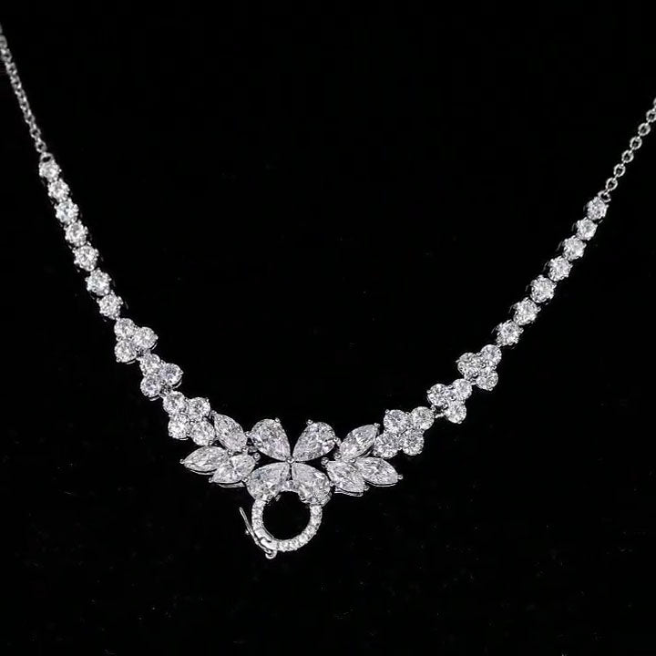 Flower Group Necklace For Women Jewelry