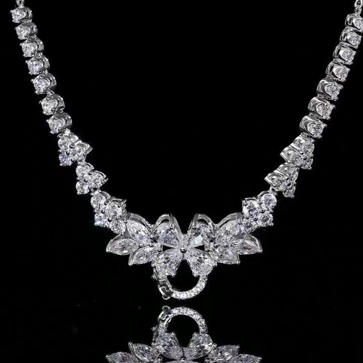 Flower Group Necklace For Women Jewelry