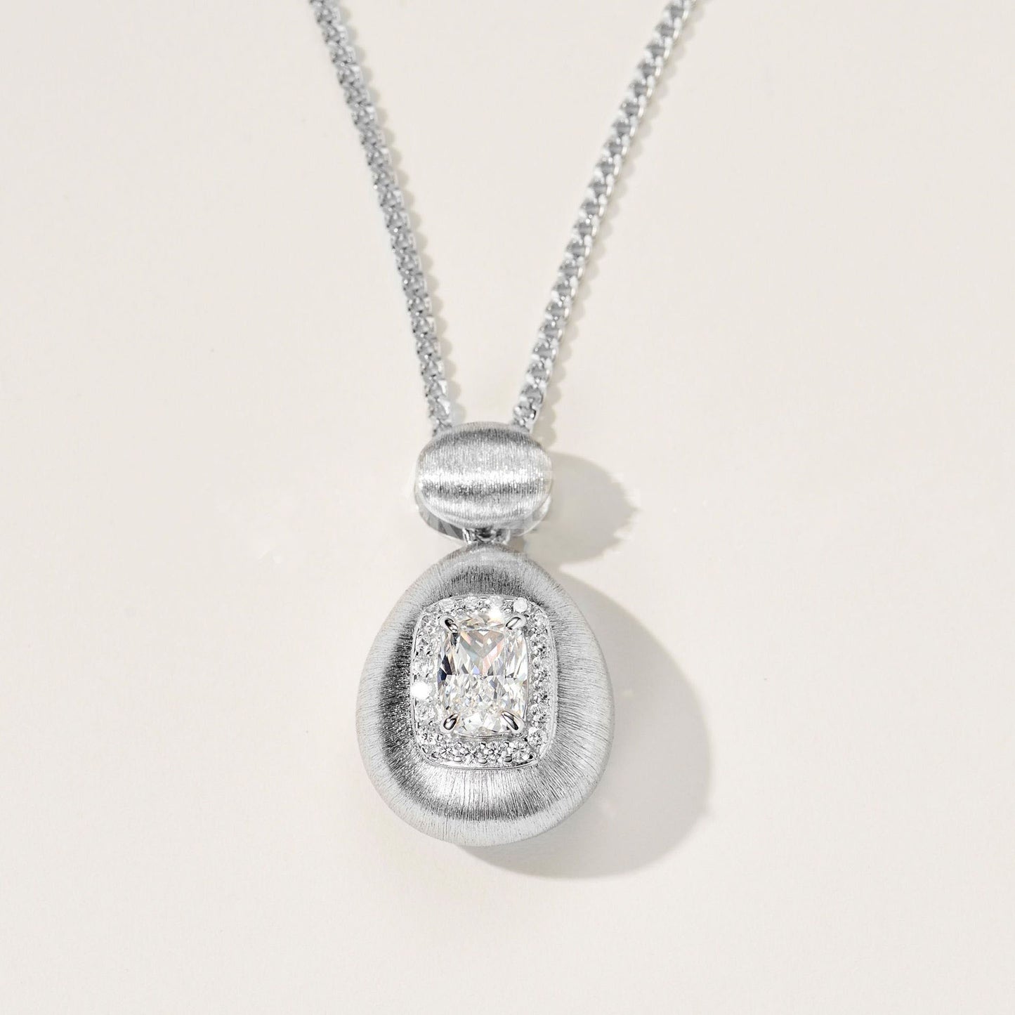 Vintage Oval Diamond Necklace For Women Jewelry
