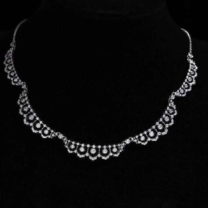 Half Loop Lace Necklace For Women Jewelry