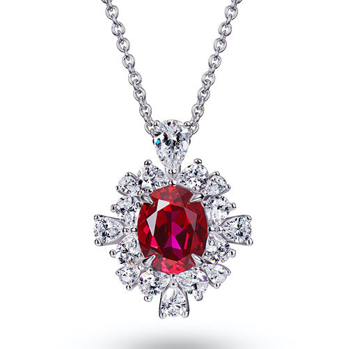Ruby Necklace For Women Jewelry