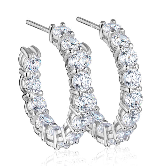 Round Diamond Earrings