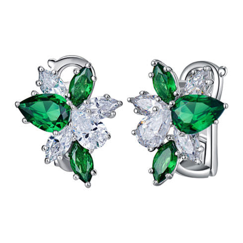 Cluster Diamond Earrings