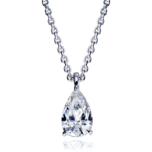 Water Drop Diamond Necklace For Women Jewelry