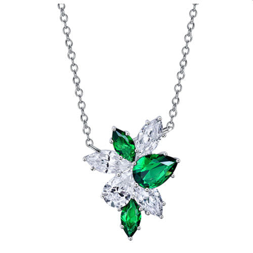 Cluster Diamond Necklace For Women Jewelry