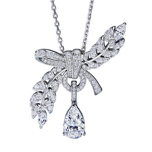 Wheat Brooch Triple Wear Necklace For Women Jewelry