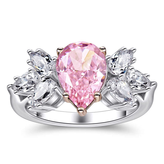Pink Diamond Ring For Women Jewelry