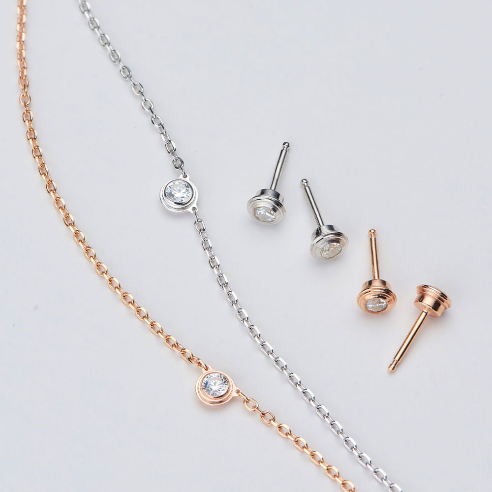 Mini Solitaire Necklace For Women Jewelry