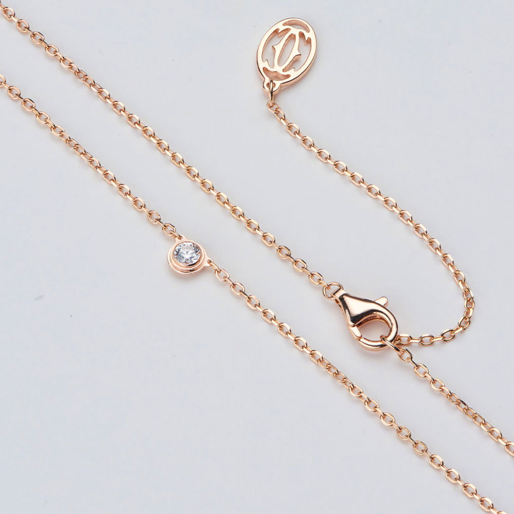 Mini Solitaire Necklace For Women Jewelry