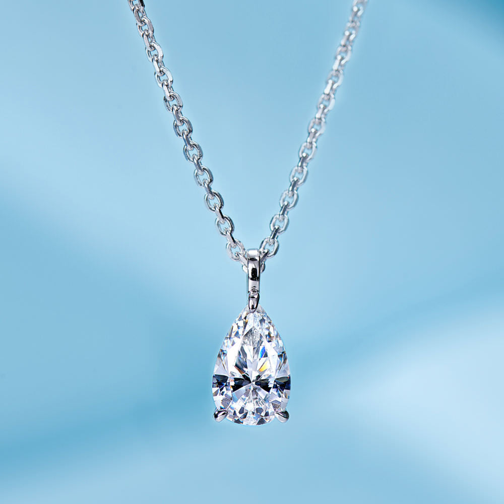 Water Drop Diamond Necklace For Women Jewelry