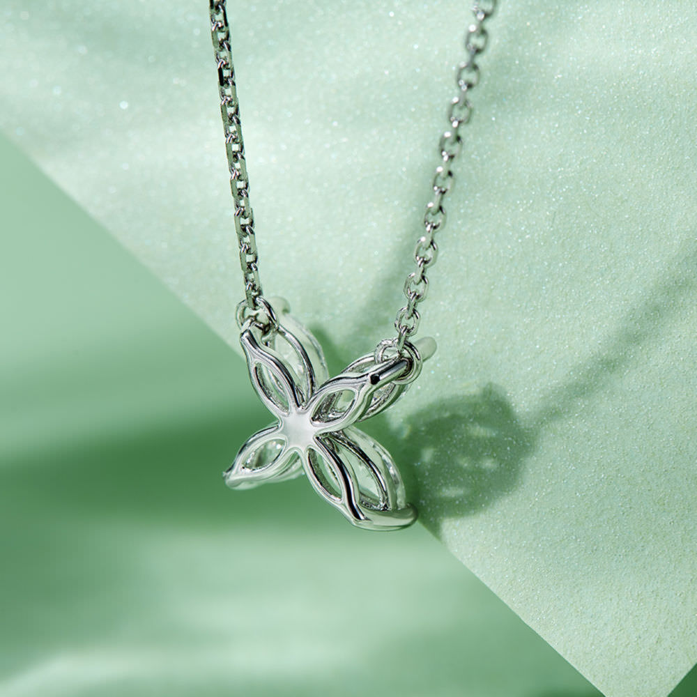 Leaf Diamond Necklace For Women Jewelry