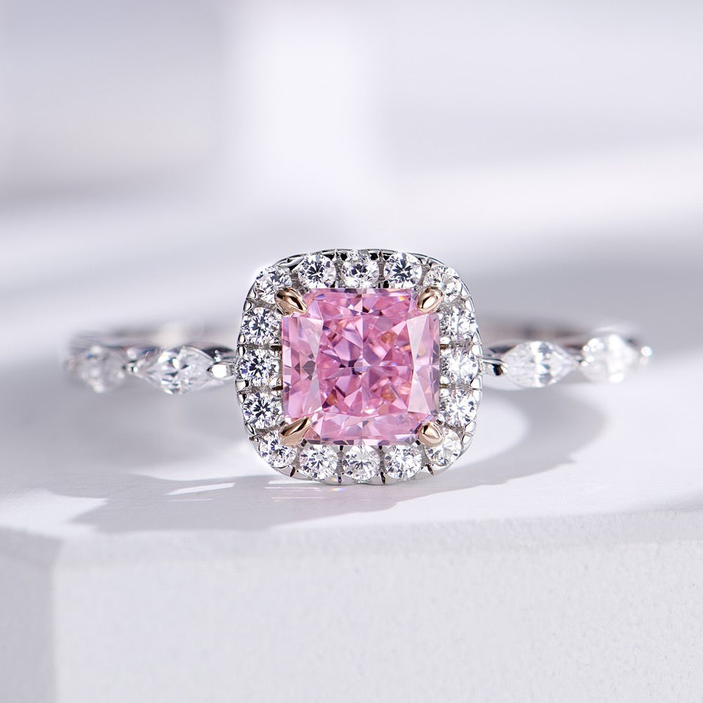 Star Colored Diamond Ring For Women Jewelry