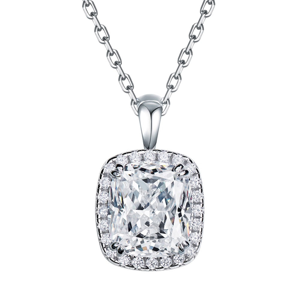 Square Diamond Necklace For Women Jewelry