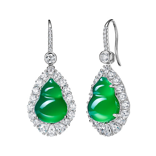 Green Gourd Earrings