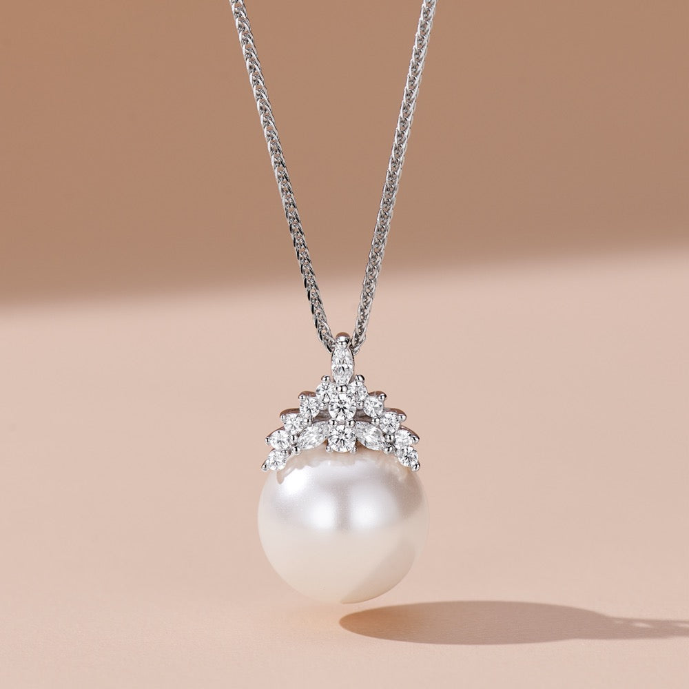 Snow Queen Pearl Necklace For Women Jewelry