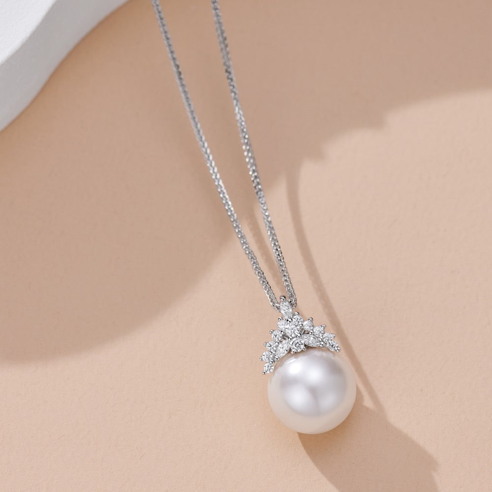 Snow Queen Pearl Necklace For Women Jewelry