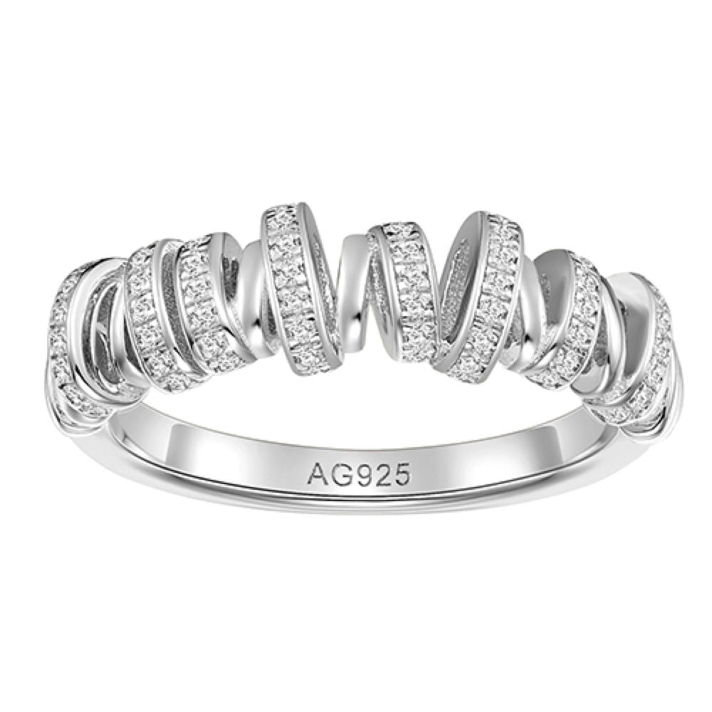 Irregular Twist Ring For Women Jewelry