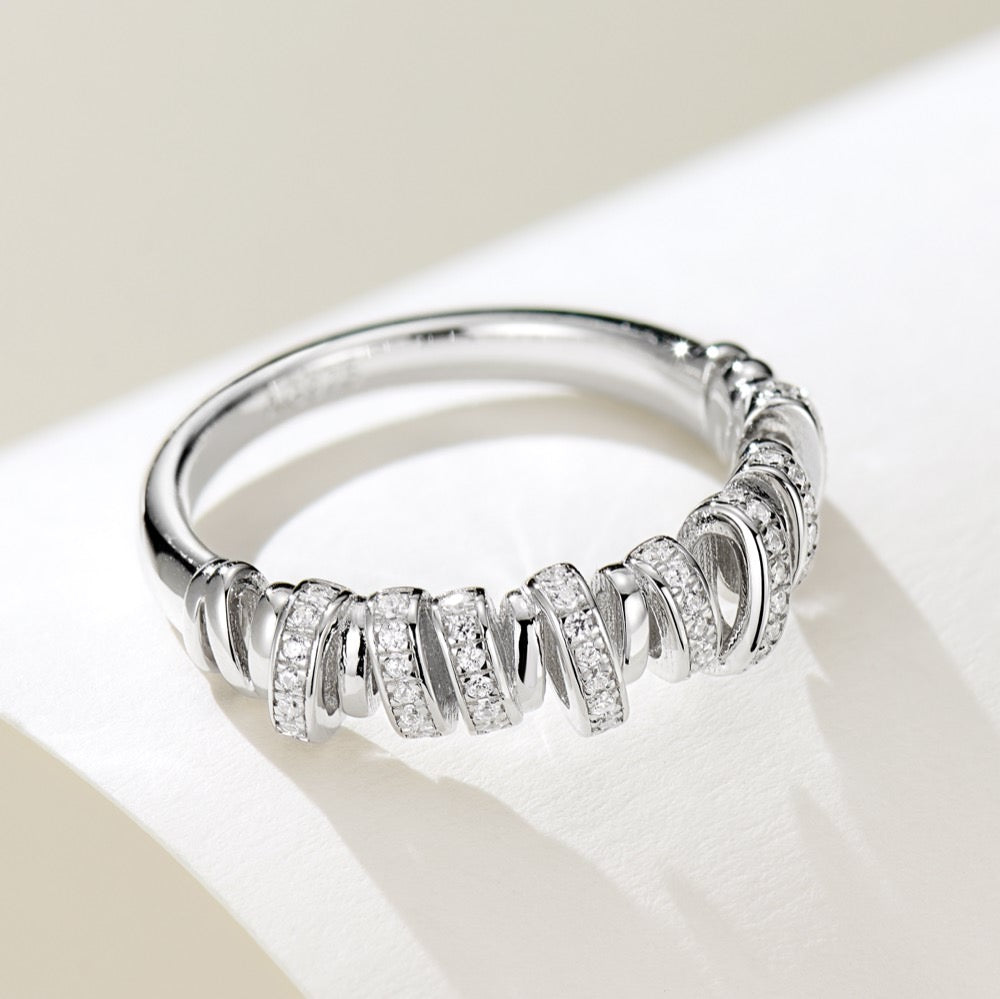 Irregular Twist Ring For Women Jewelry