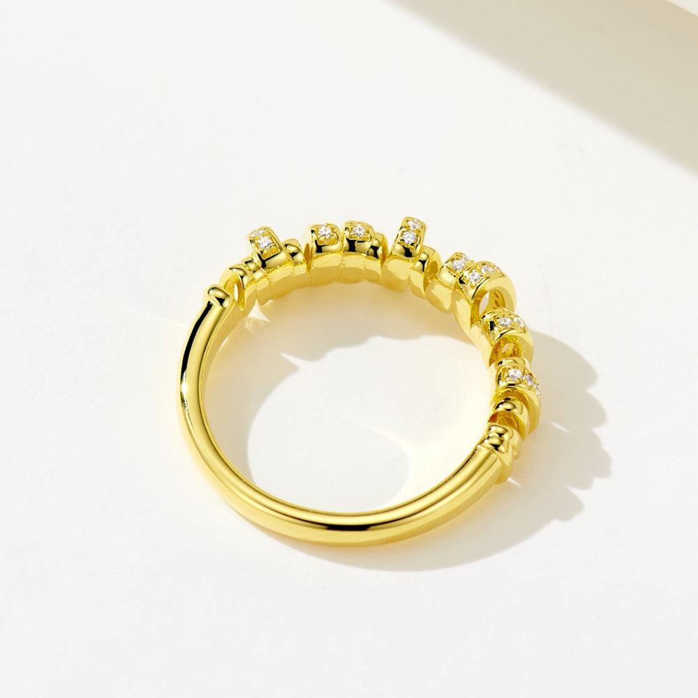 Irregular Twist Ring For Women Jewelry