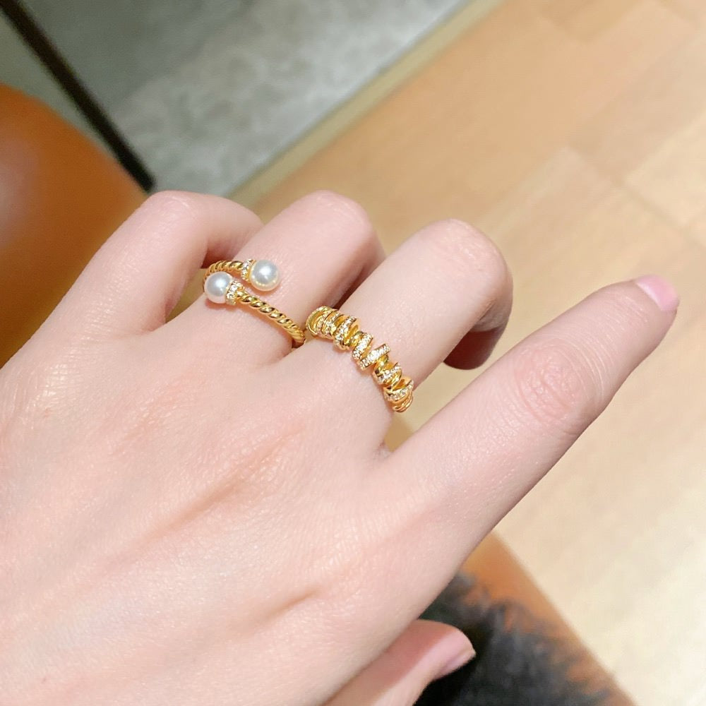 Irregular Twist Ring For Women Jewelry