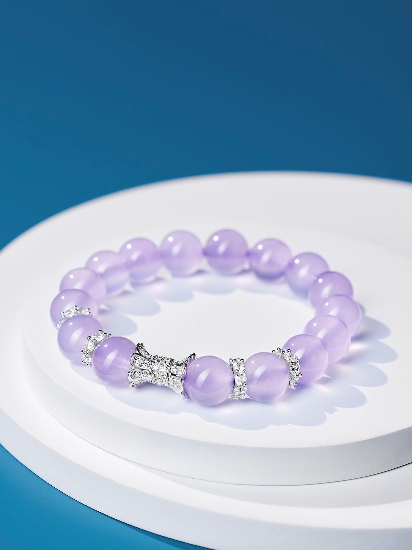 Purple Chalcedony Bracelet For Women Jewelry