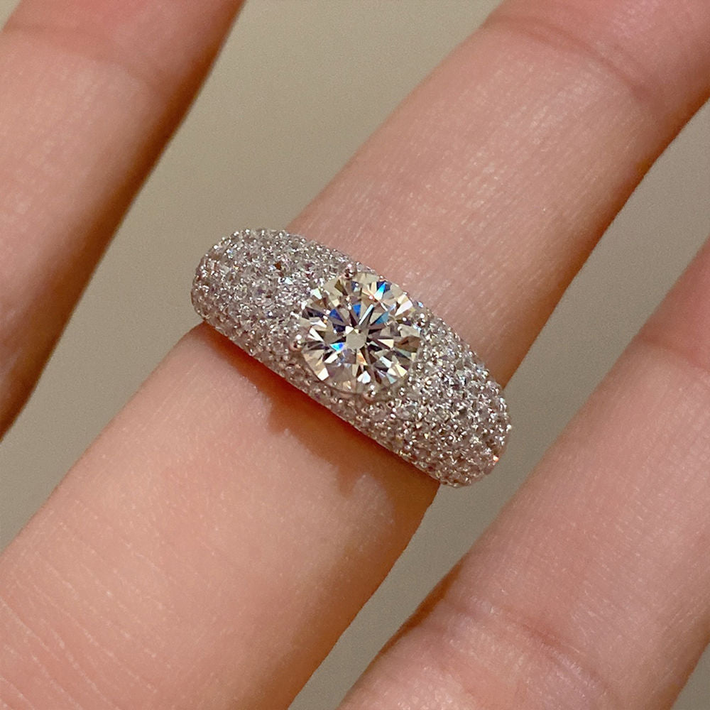 Sparkling Diamond Ring For Women Jewelry