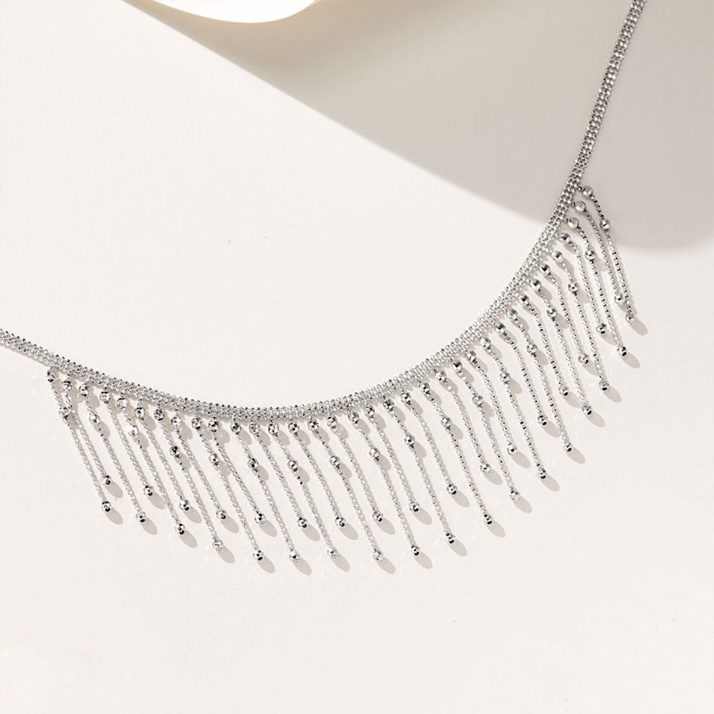 Tassel Bead Lace Necklace For Women Jewelry