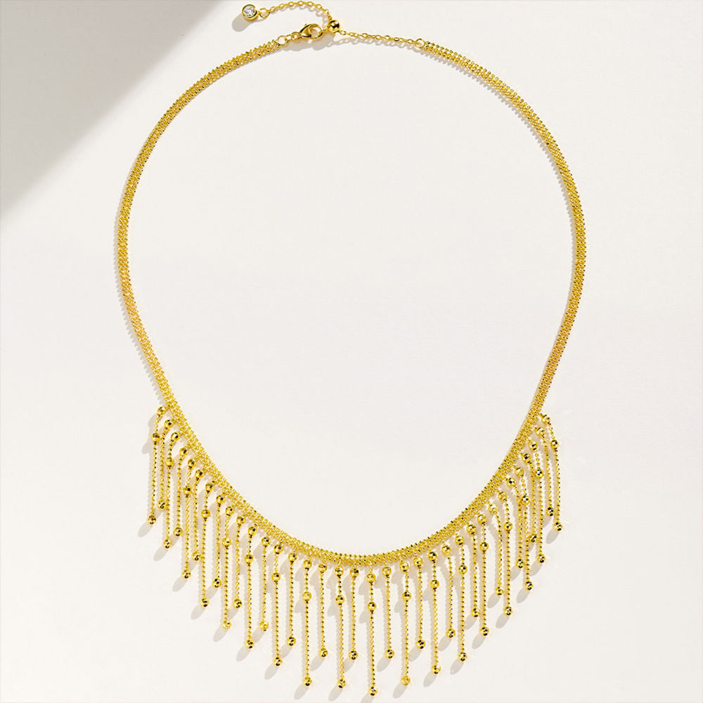 Tassel Bead Lace Necklace For Women Jewelry