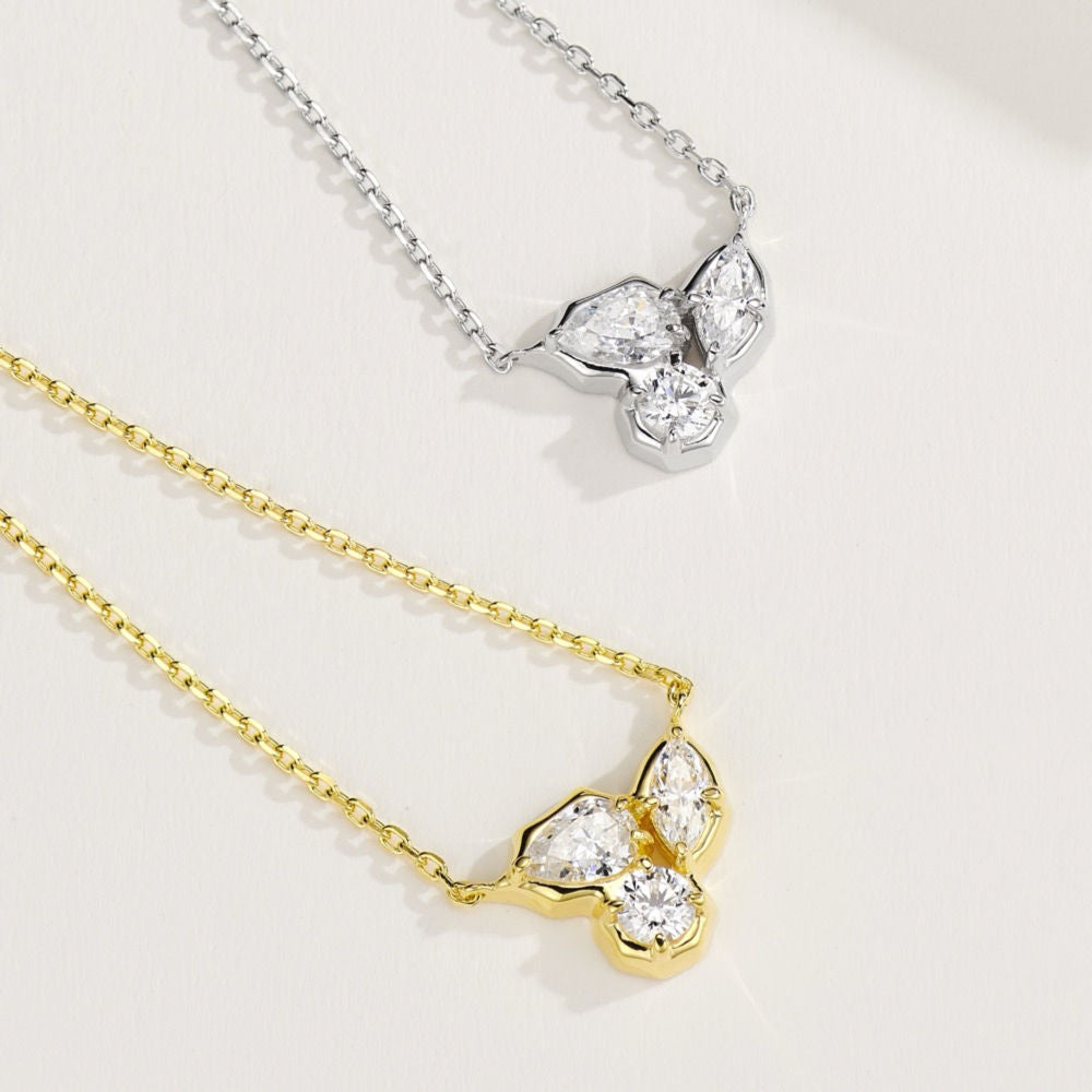 Leaf Diamond Necklace For Women Jewelry