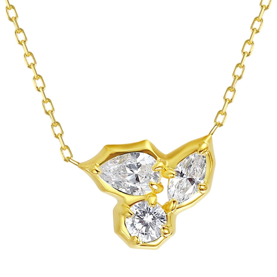 Leaf Diamond Necklace For Women Jewelry
