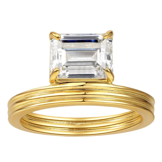 Emerald Cut Diamond Ring For Women Jewelry
