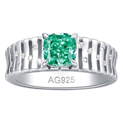 Green Diamond Ring