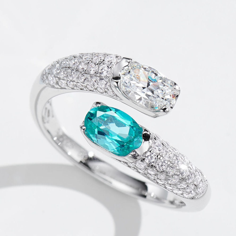 Paraiba Diamond Ring