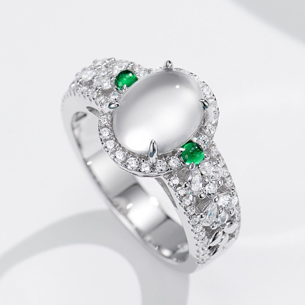 Green Bead Ring