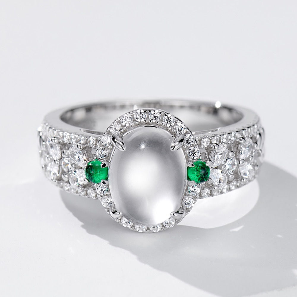 Green Bead Ring